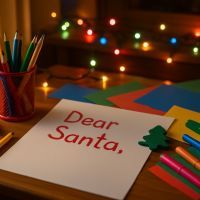 Atelier lettre au Père Noël ludique enfant